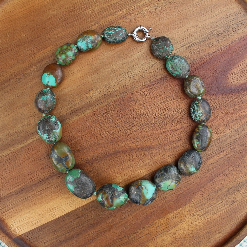 Turquoise Large Rock Necklace